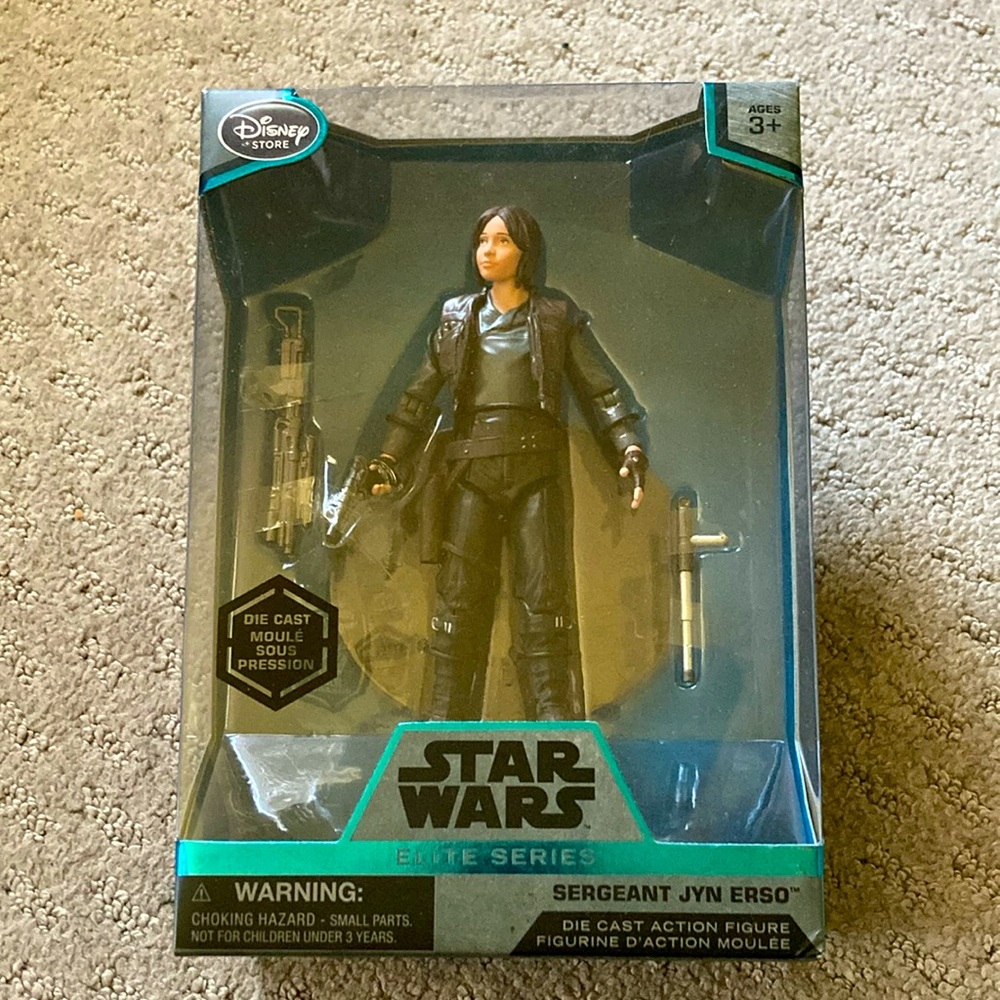NIB Star Wars Elite Series JYN ERSO die-cast action figure.